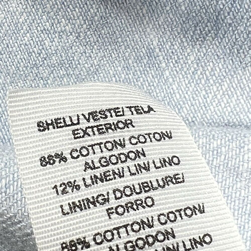 Lucky Brand Shirt Button Down Size XS Blue Utility Military Minimalist Neutral - Picture 11 of 14